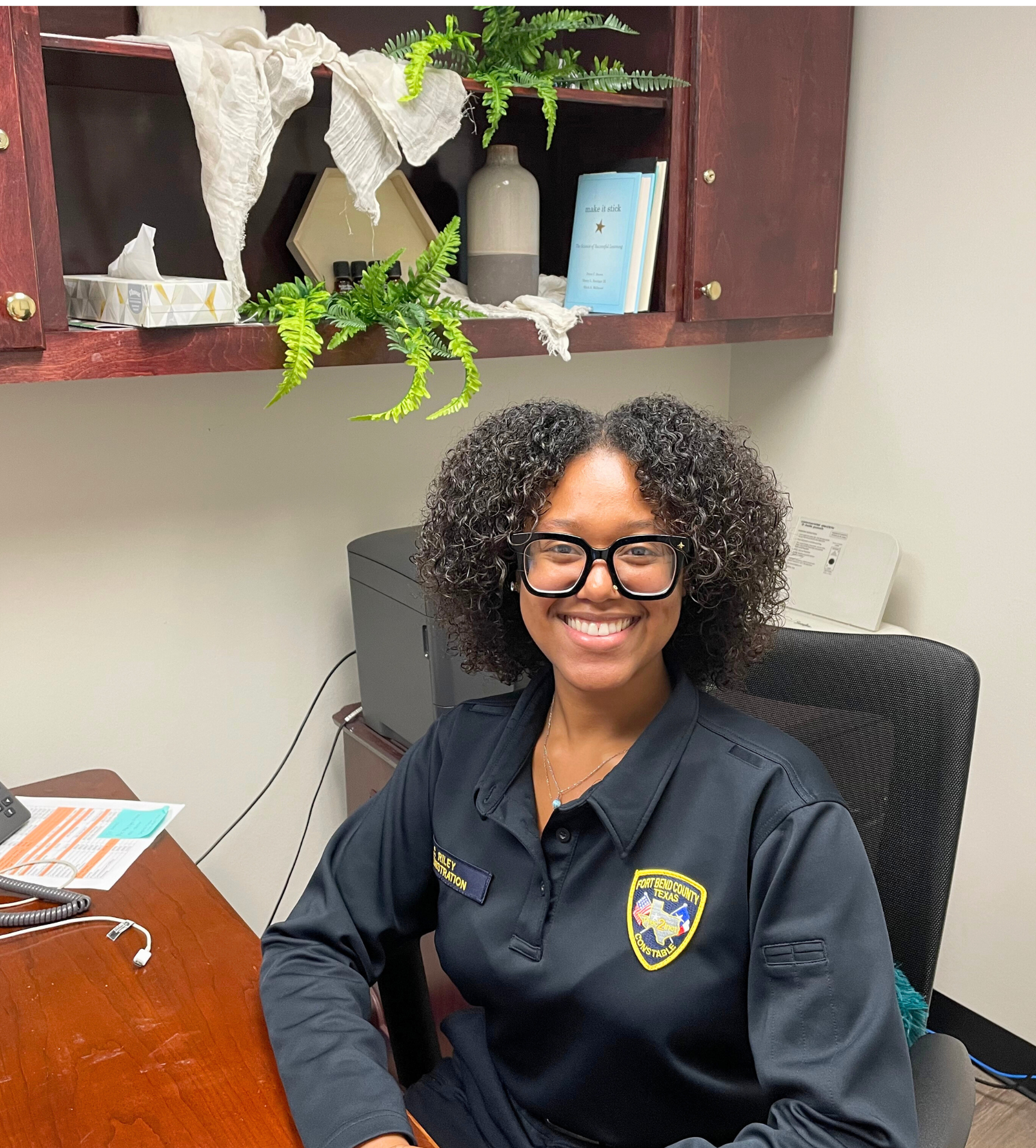 A picture of the Administrative Assistant Cerina Riley for Precinct 2 Constable