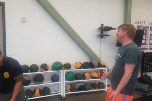 Employees training in self-defense